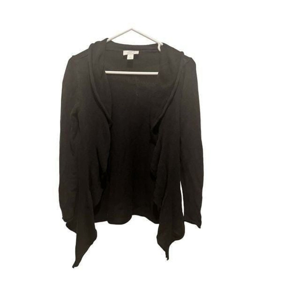 Women’s Ann Taylor Loft Black Cardigan Sweater Size Petite Small - Picture 1 of 6